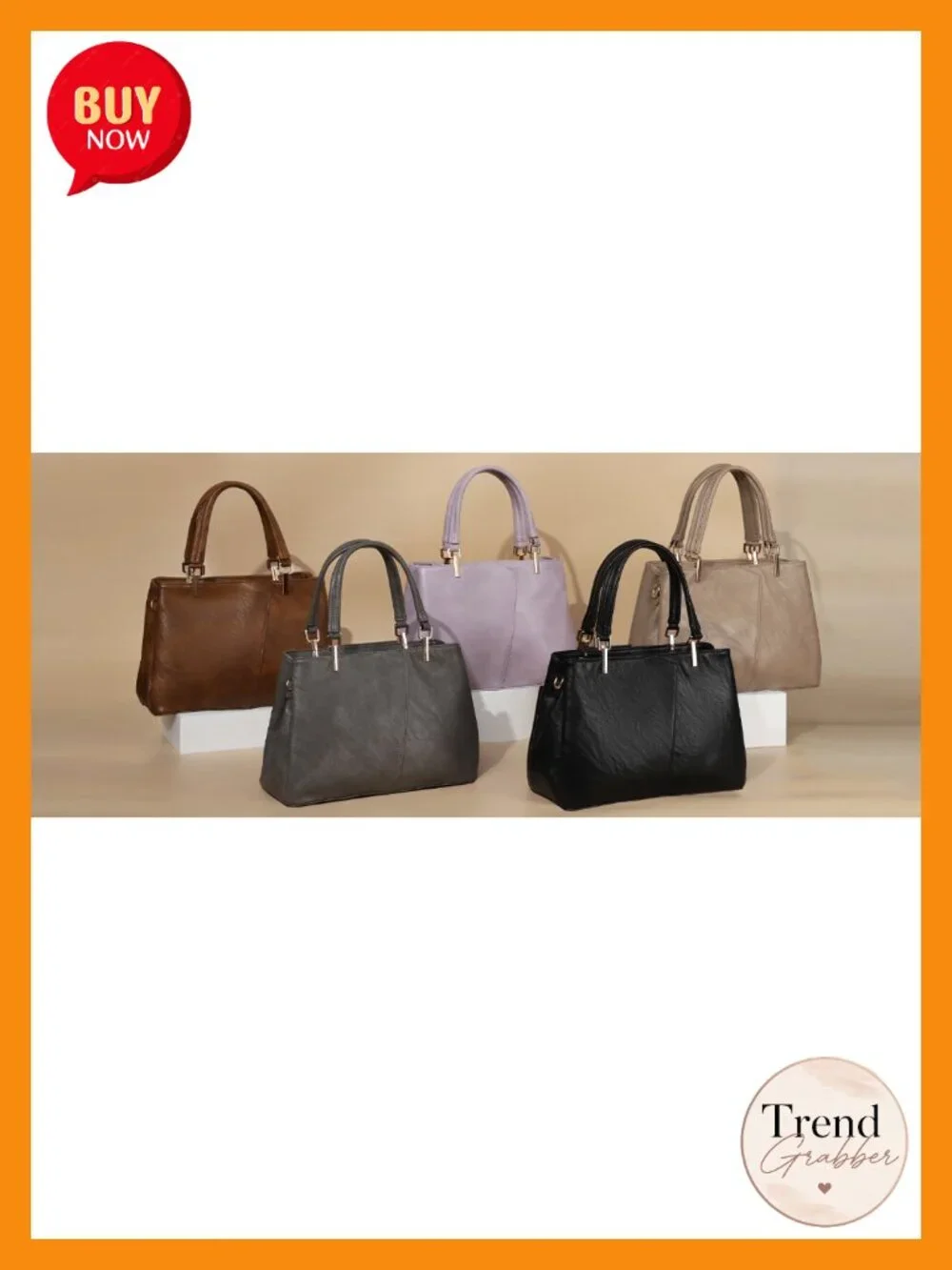 Vegan Faux Leather Hobo Handbag with Adjustable Crossbody Strap